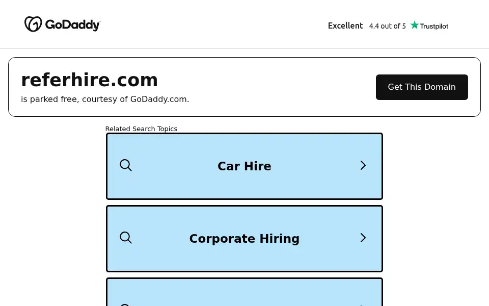 Screenshot of referhire.com