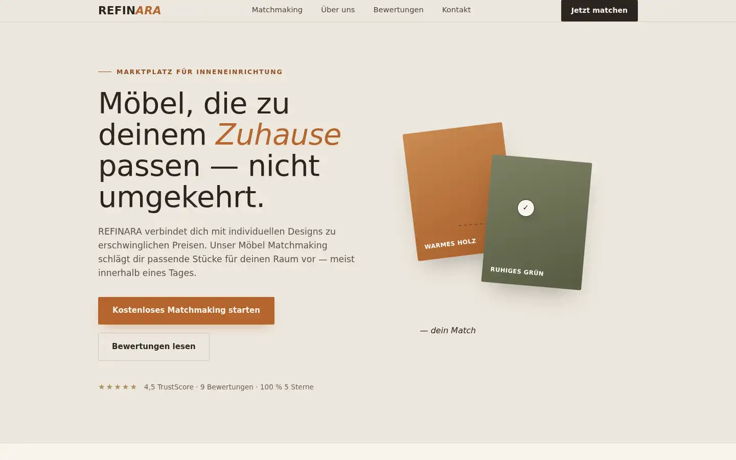 Screenshot of refinara.de