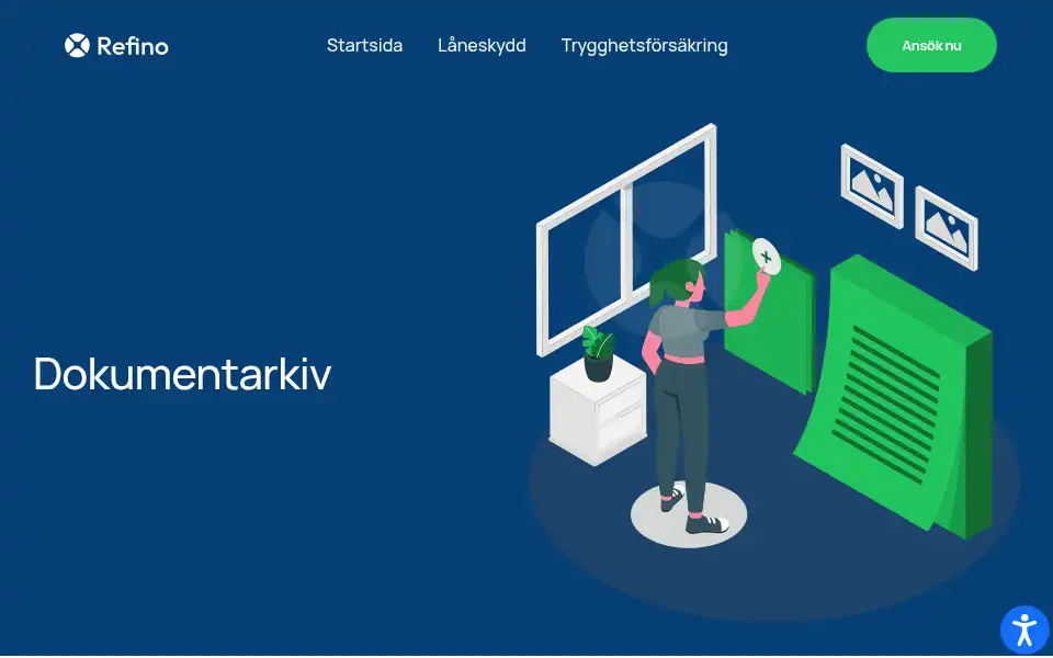 Screenshot of refino.se