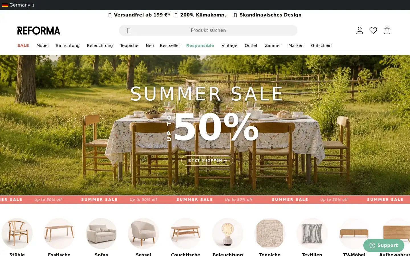 Screenshot of reformastockholm.de