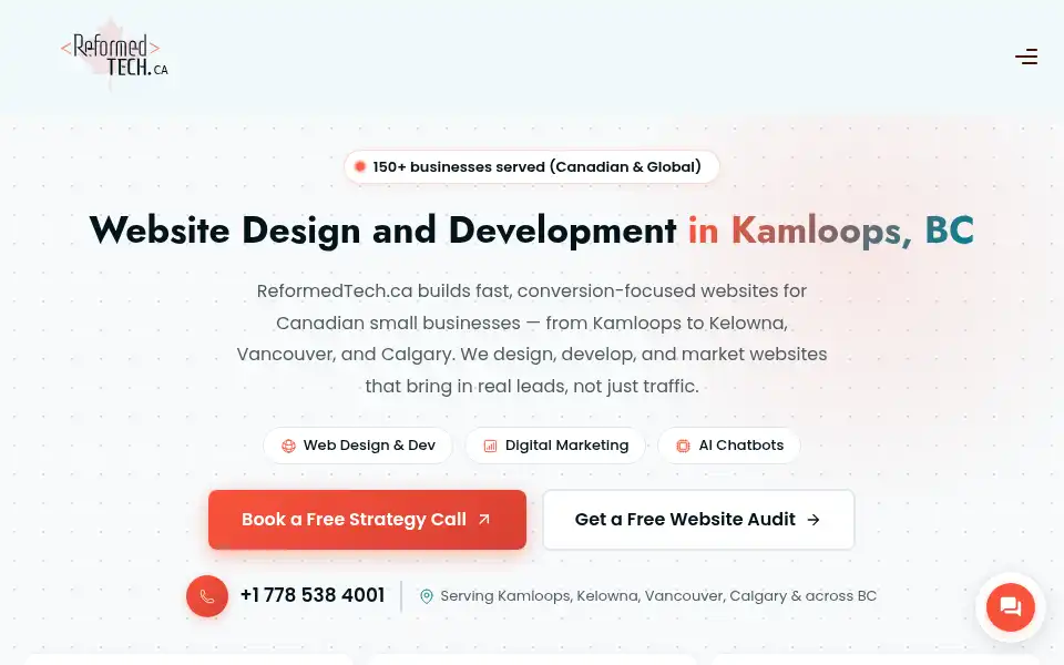 Screenshot of reformedtech.ca
