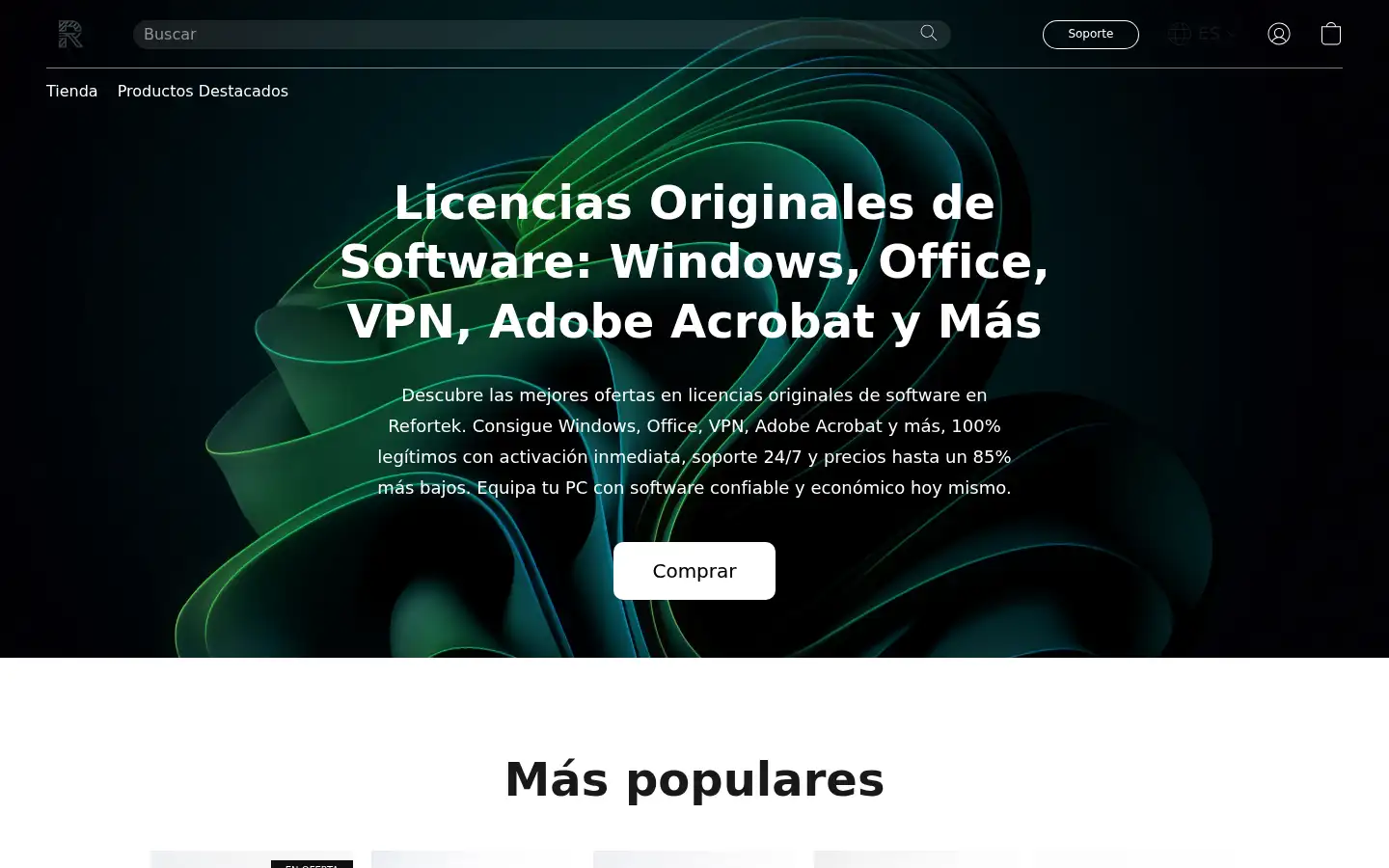 Screenshot of refortek.com.es
