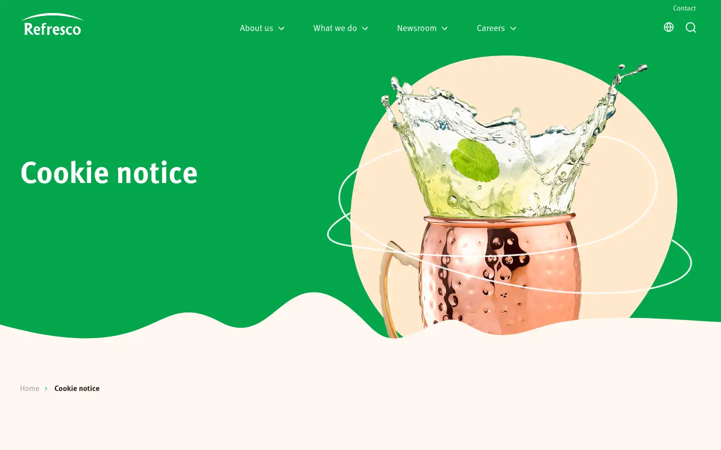 Screenshot of refresco.com