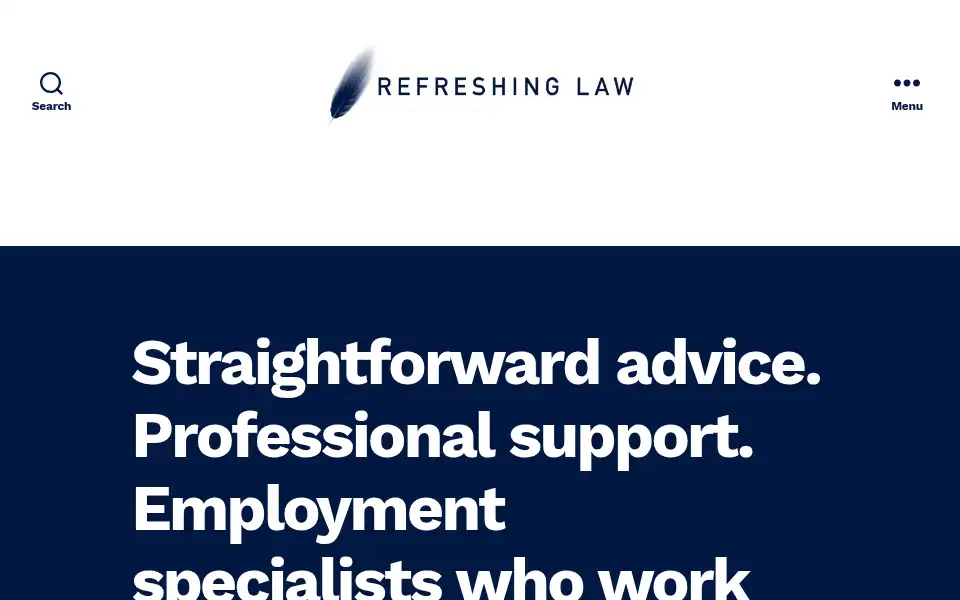 Screenshot of refreshinglawltd.co.uk
