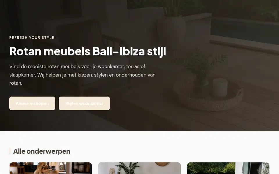 Screenshot of refreshyourstyle.nl