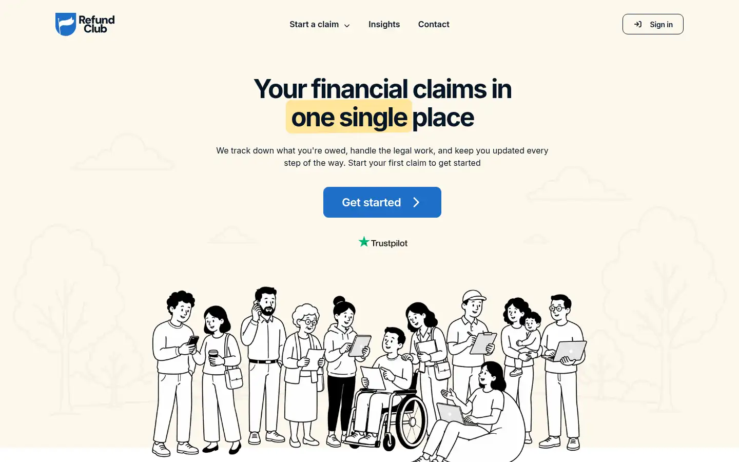 Screenshot of refundclub.co.uk