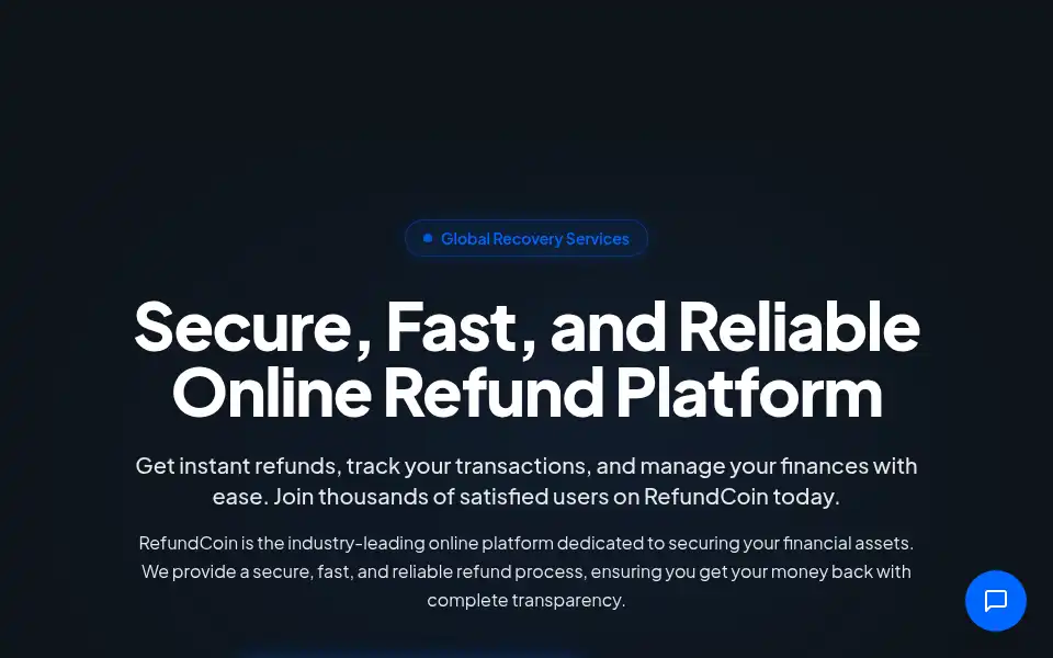Screenshot of refundcoin.online