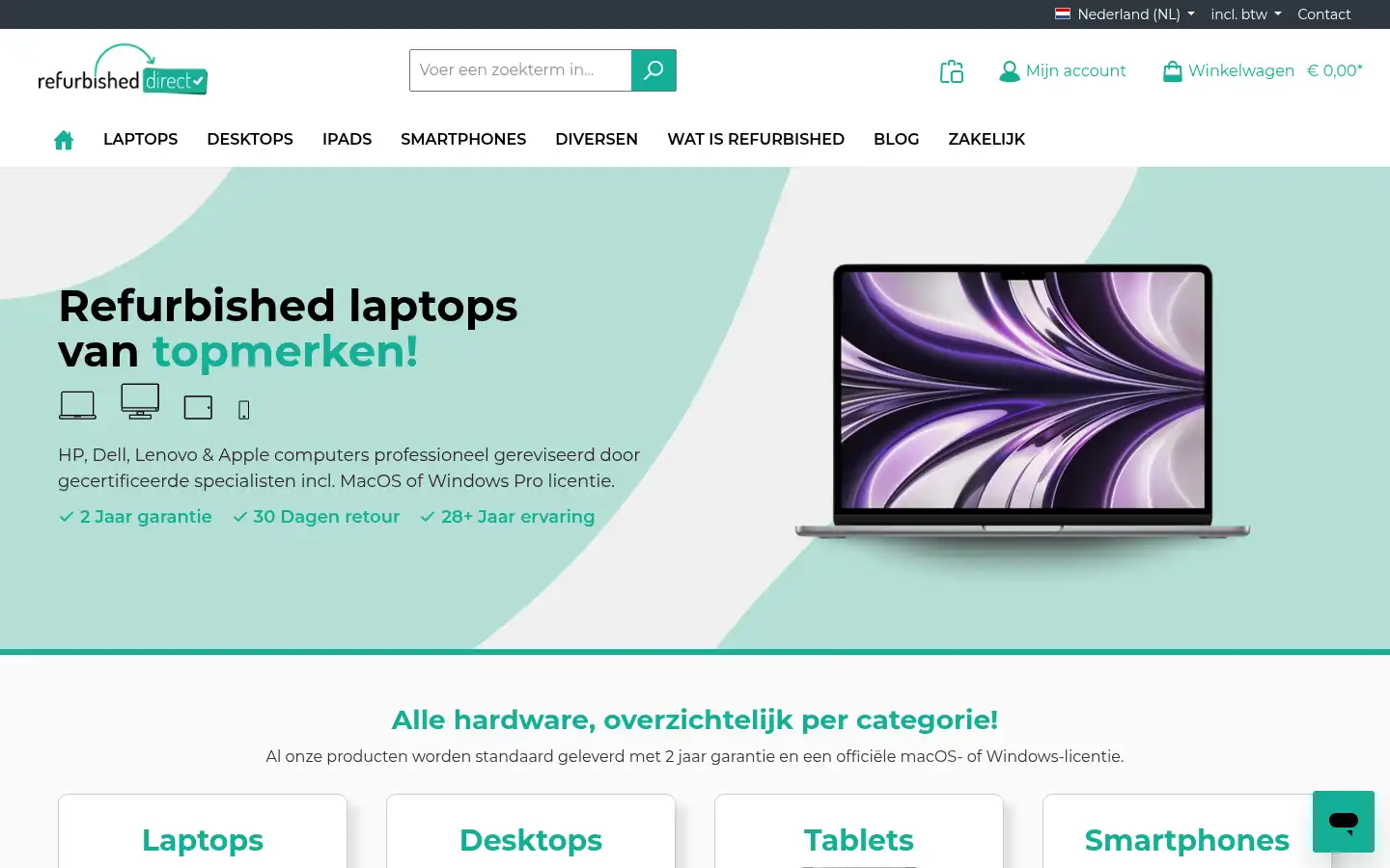 Screenshot of refurbisheddirect.com