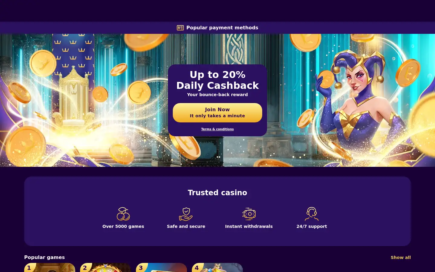 Screenshot of regalrush.com