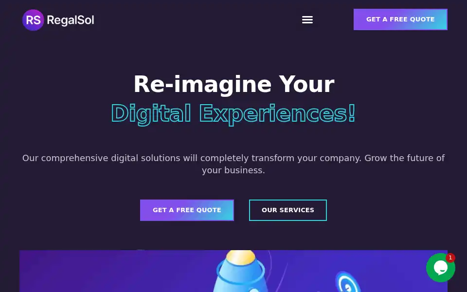 Screenshot of regalsol.co.uk
