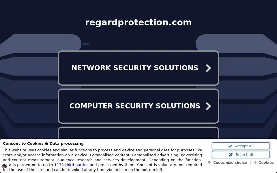 Screenshot of regardprotection.com