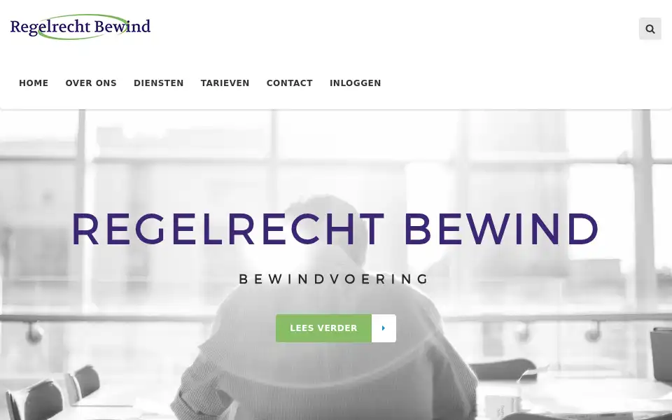 Screenshot of regelrechtbewind.nl