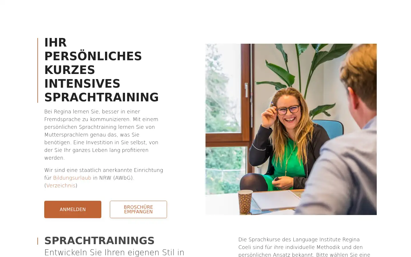 Screenshot of reginacoeli.de