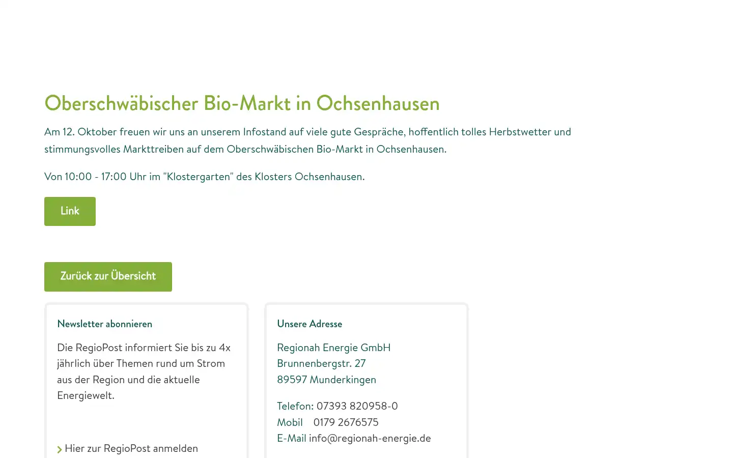 Screenshot of regionah-energie.de