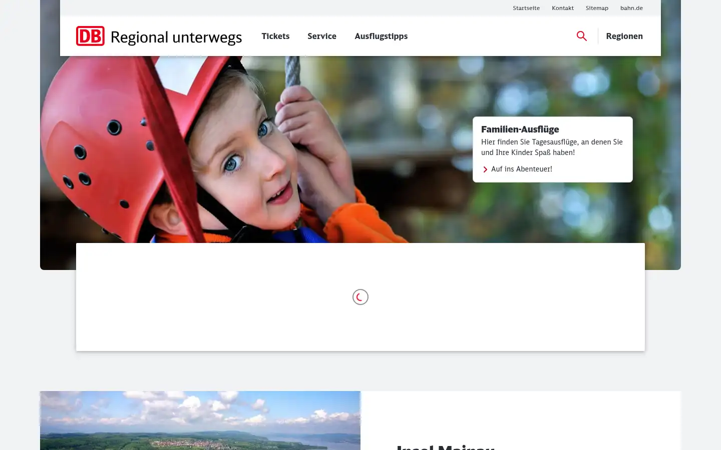 Screenshot of regional.bahn.de