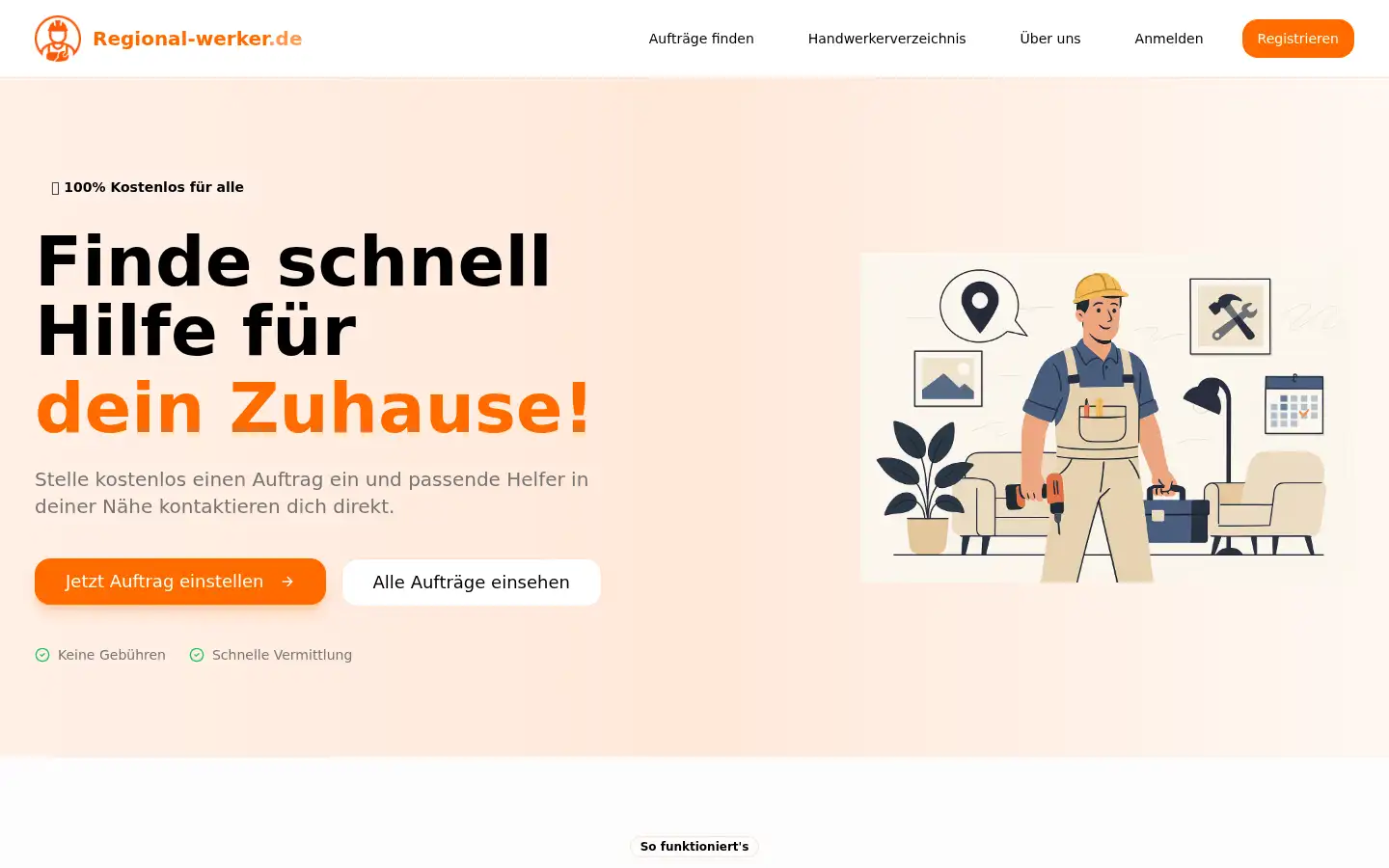 Screenshot of regional-werker.de