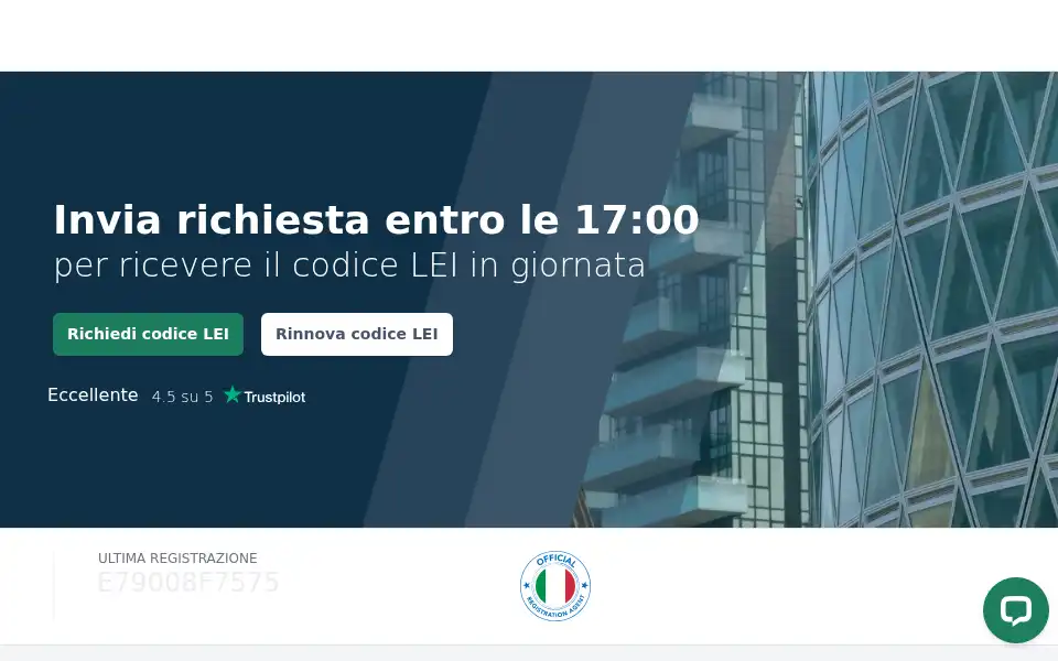 Screenshot of registrolei.it