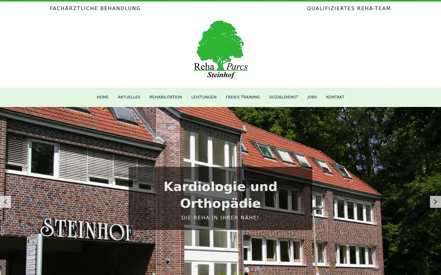 Screenshot of reha-erkrath.de