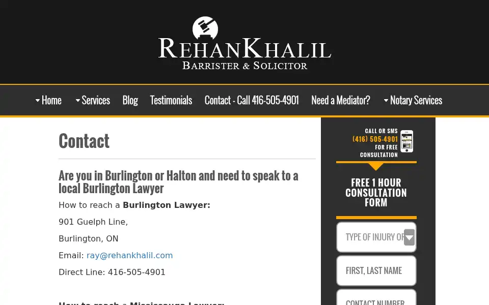 Screenshot of rehankhalil.com