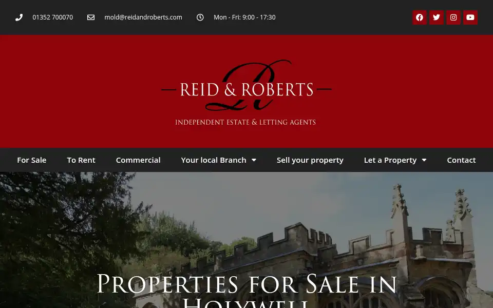 Screenshot of reidandroberts.com