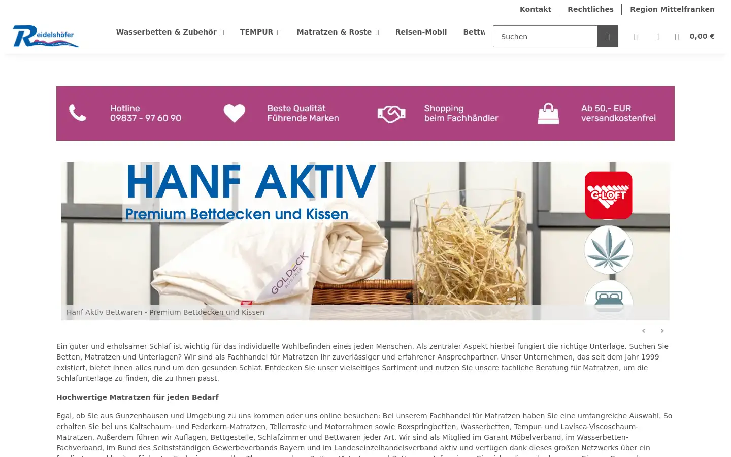 Screenshot of reidelshoefer.de