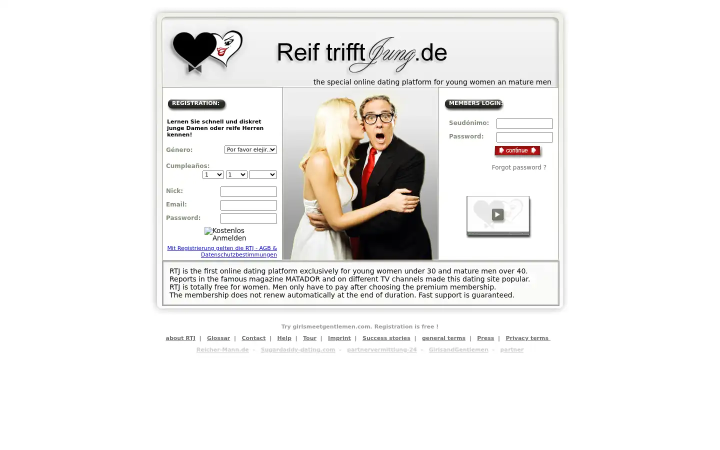 Screenshot of reif-trifft-jung.de
