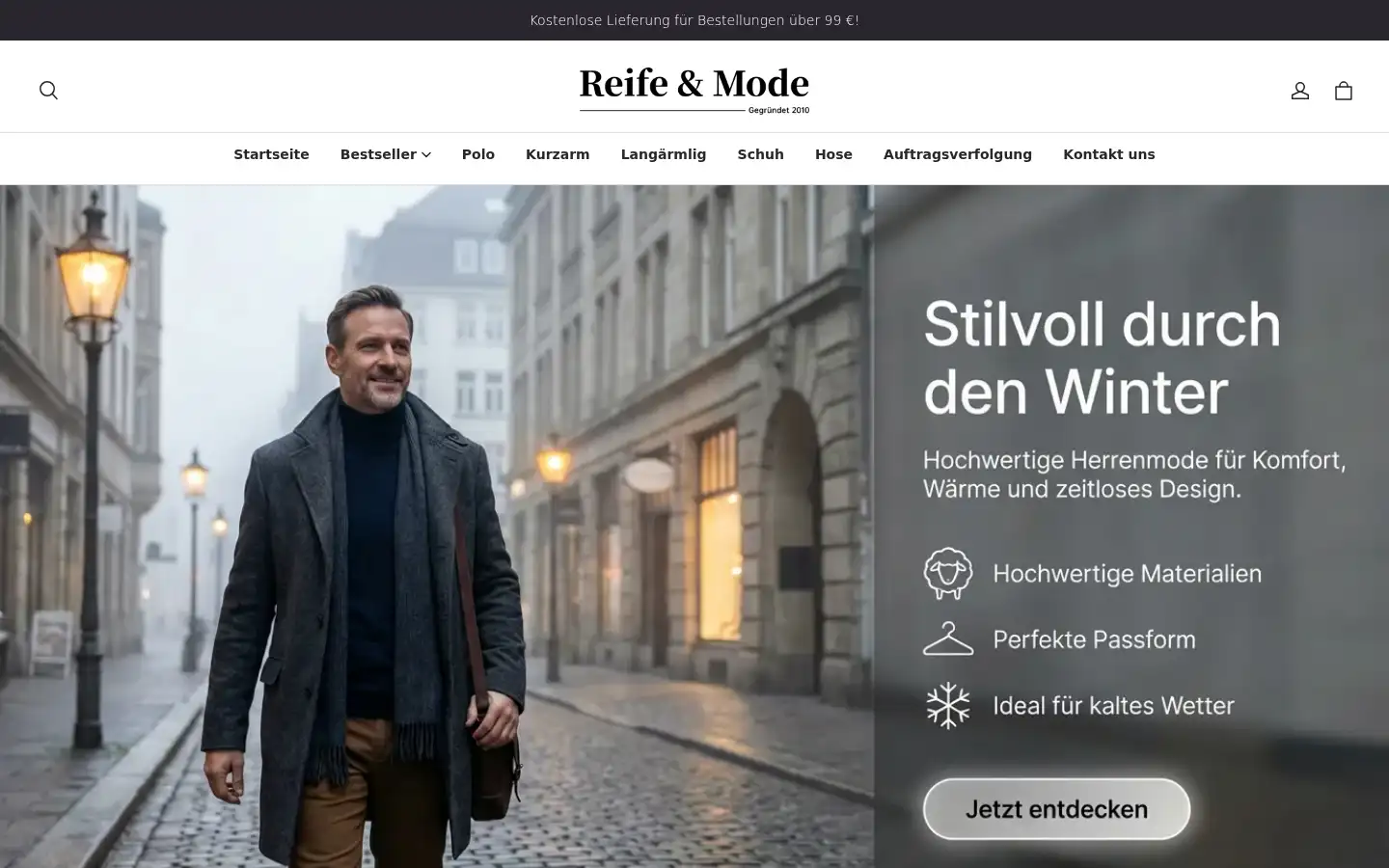 Screenshot of reifemode.com