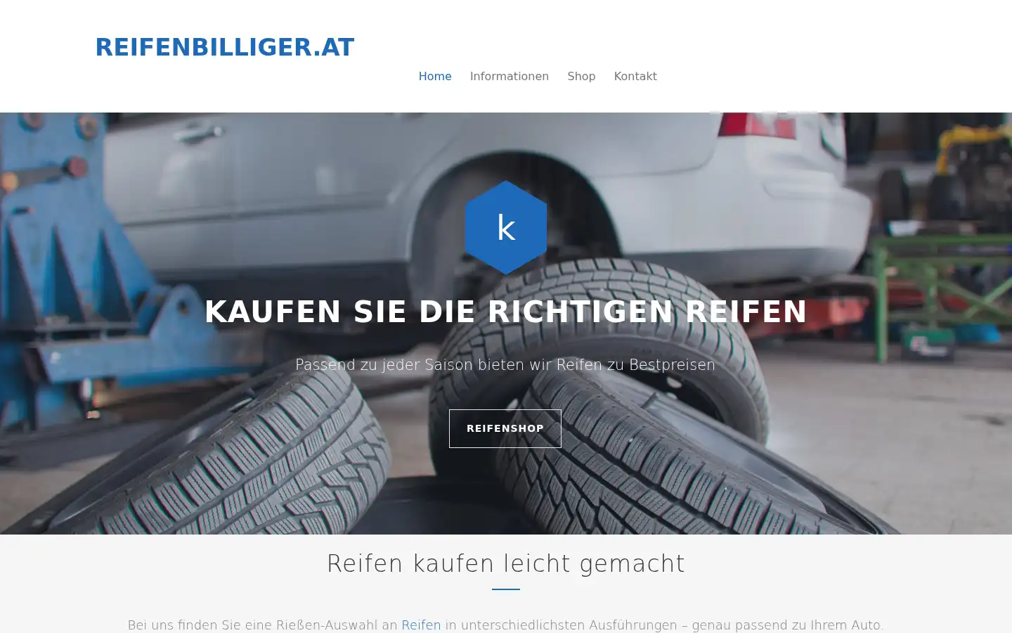 Screenshot of reifenbilliger.at