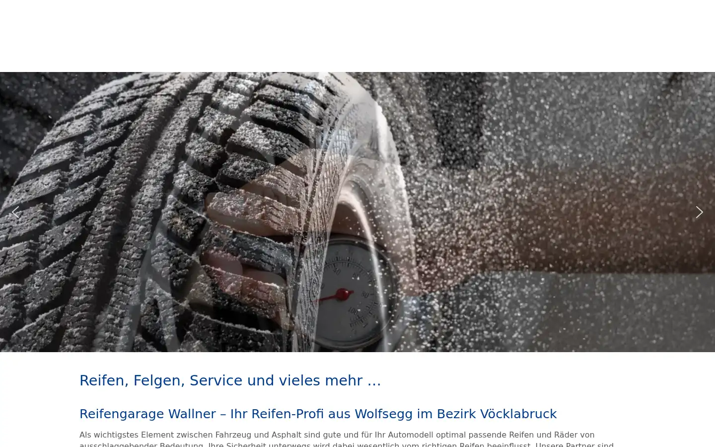 Screenshot of reifengarage.at