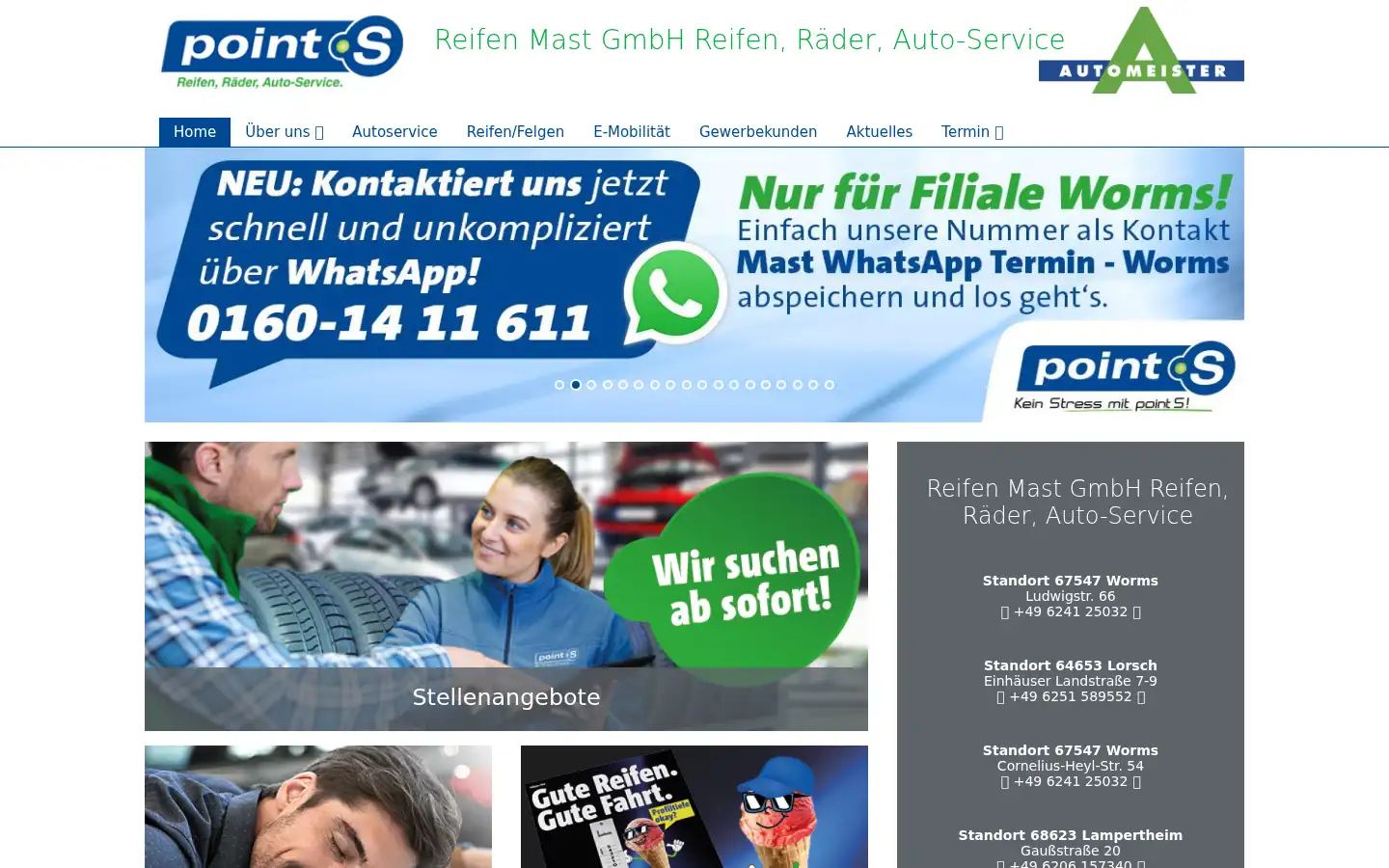 Screenshot of reifenmast.de