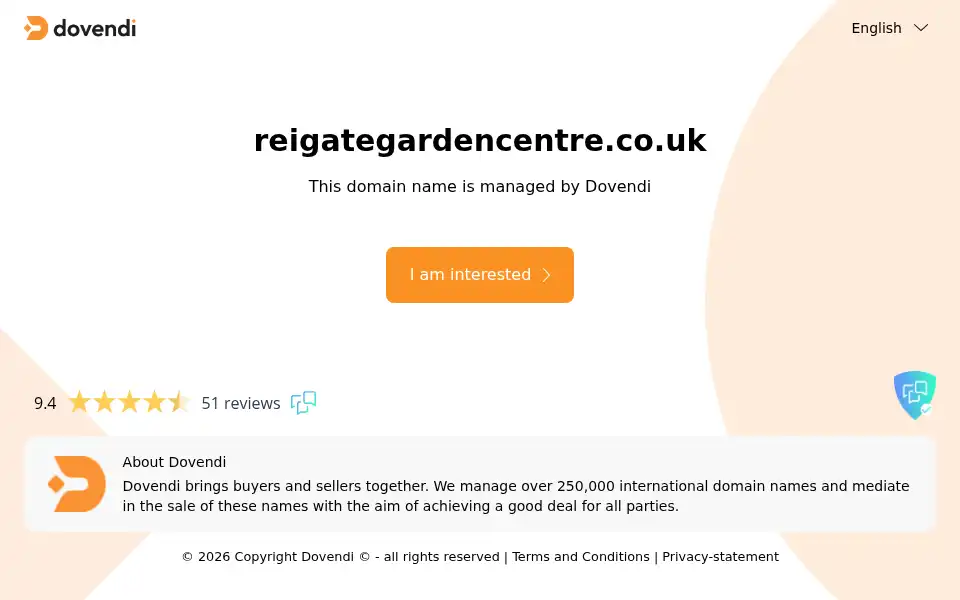 Screenshot of reigategardencentre.co.uk