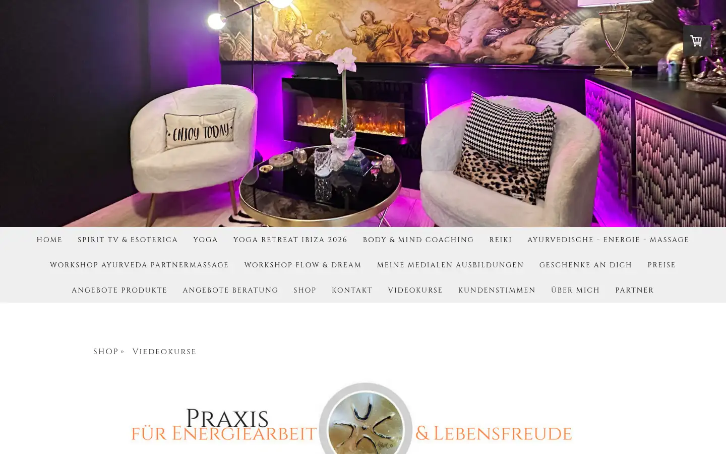 Screenshot of reiki-meets-art.com