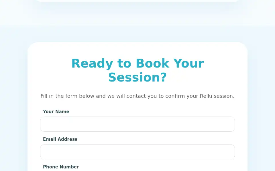 Screenshot of reiki-space.co.uk