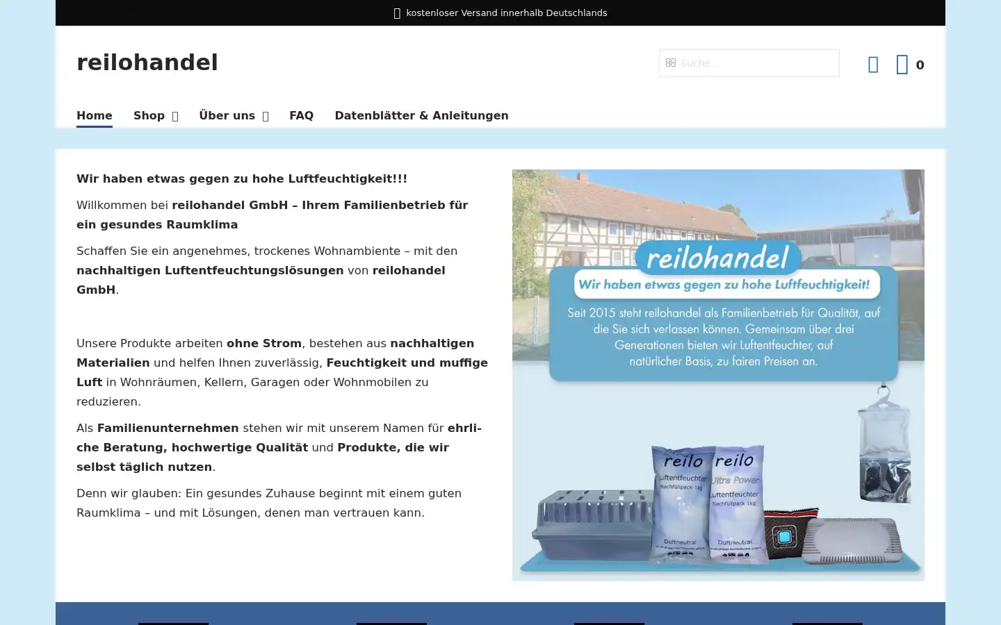 Screenshot of reilohandel.de