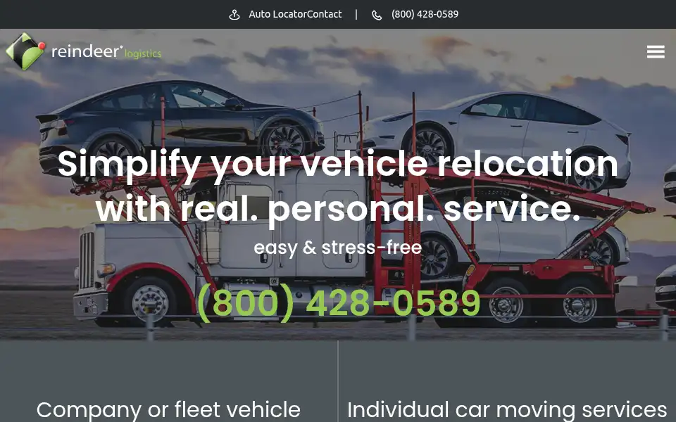Screenshot of reindeerauto.com