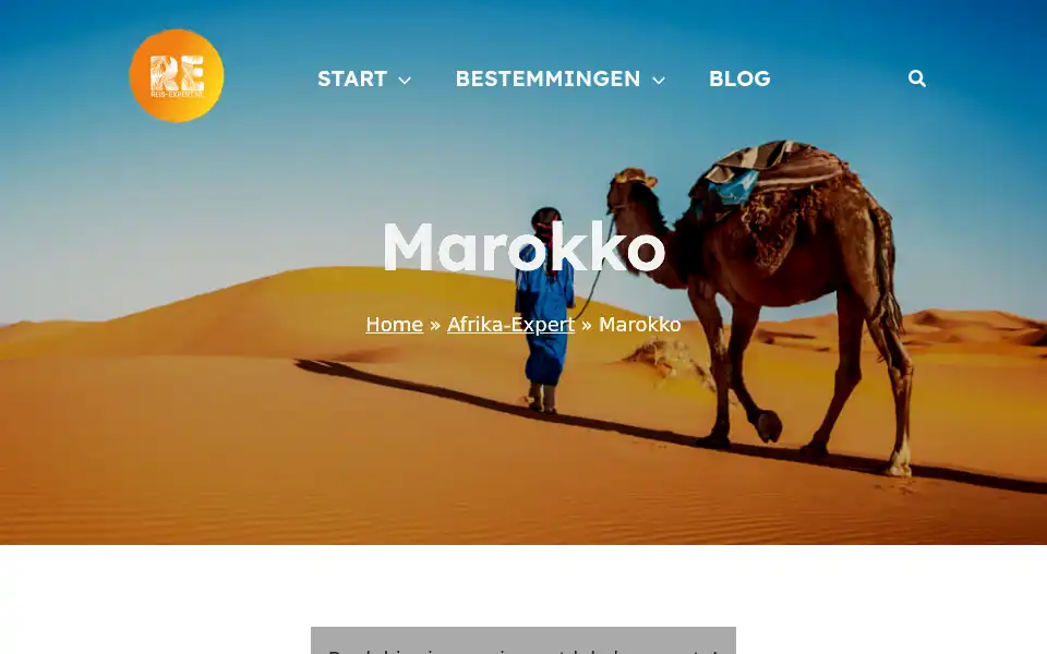 Screenshot of reis-expert.nl