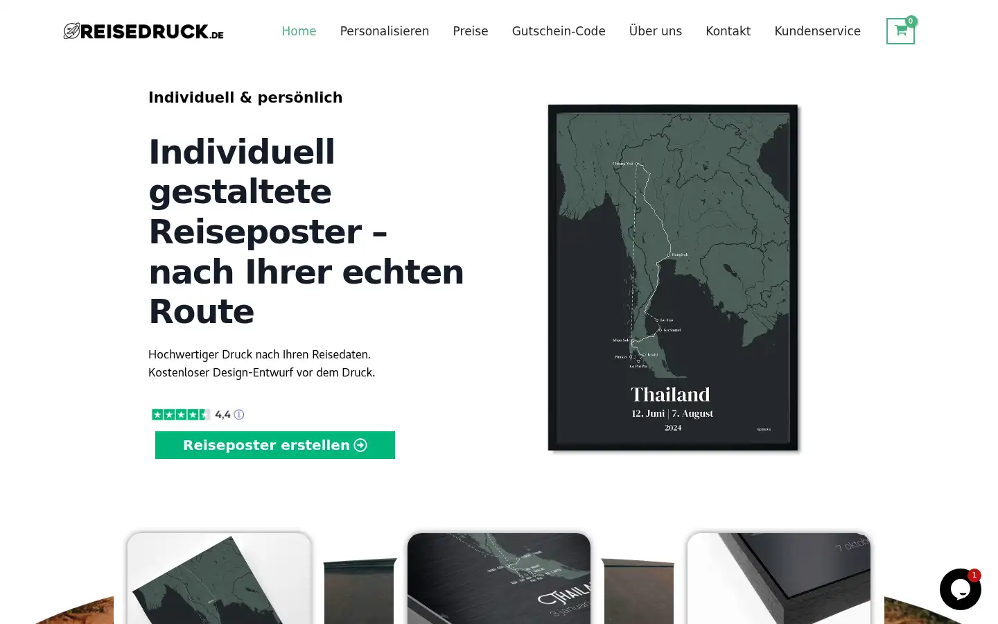 Screenshot of reisedruck.de