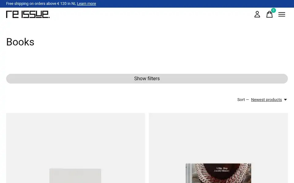 Screenshot of reissue.nl