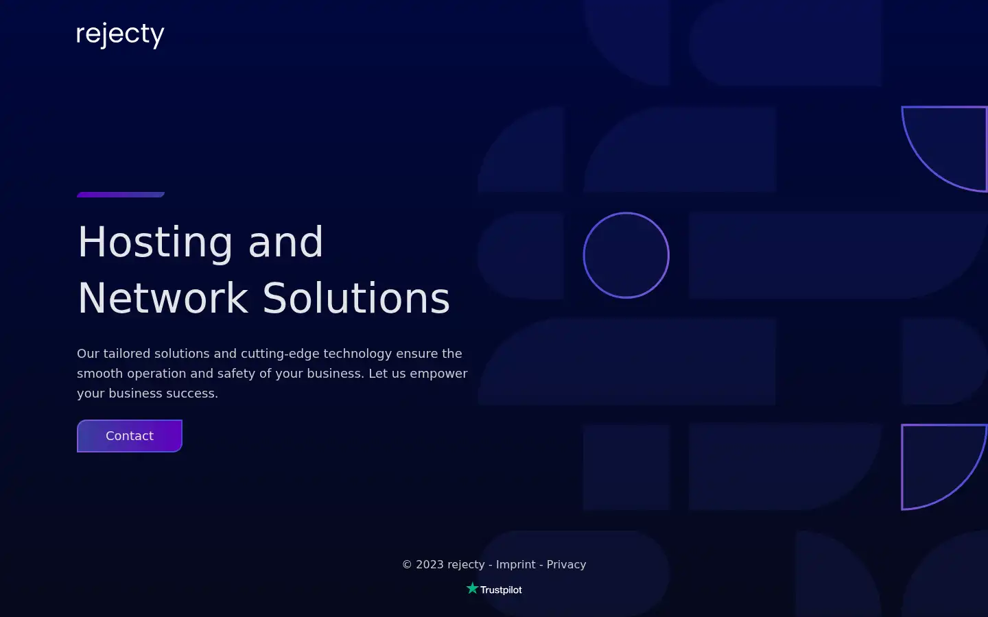 Screenshot of rejecty.com