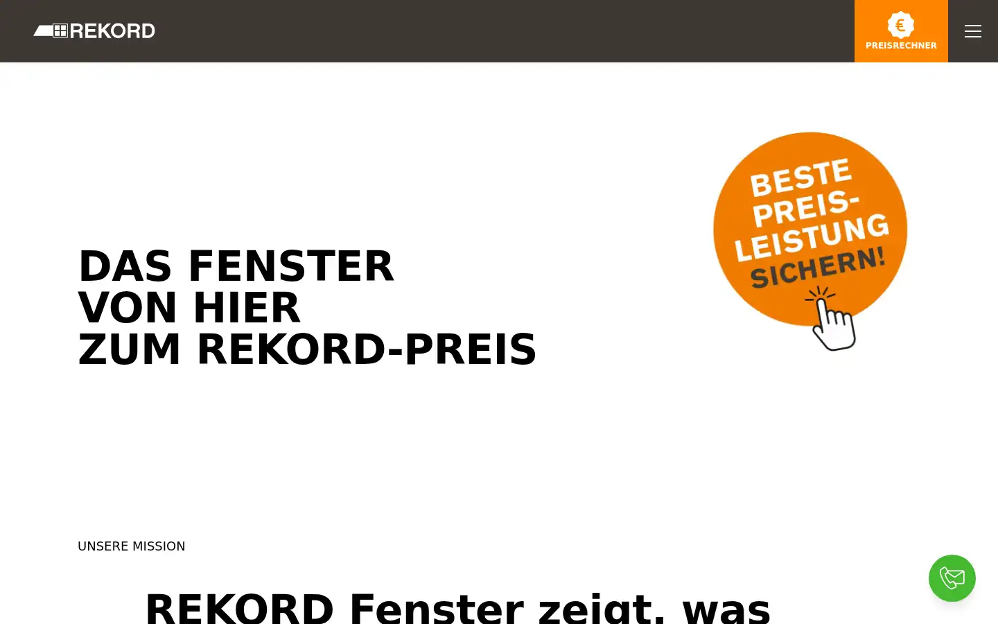 Screenshot of rekord-fenster.com