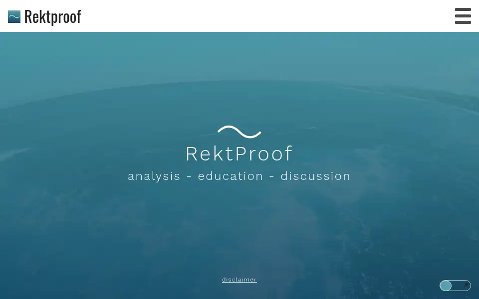 Screenshot of rektproof.com
