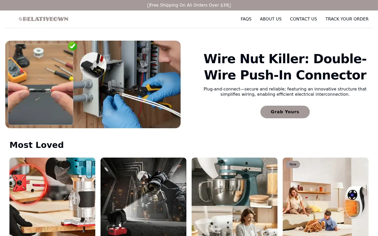 Screenshot of relativeown.com