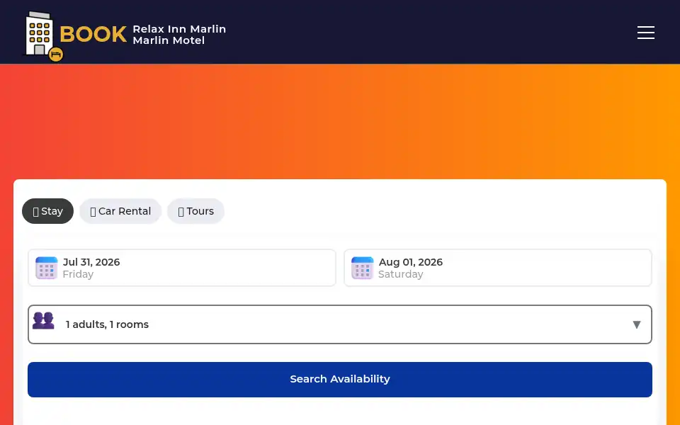 Screenshot of relaxinnmarlin.us