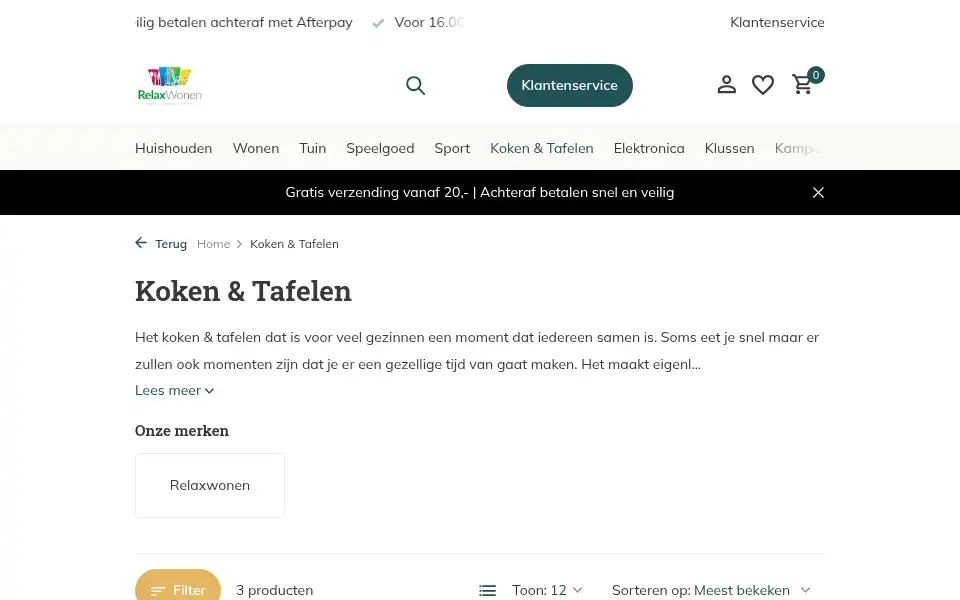 Screenshot of relaxwonen.nl
