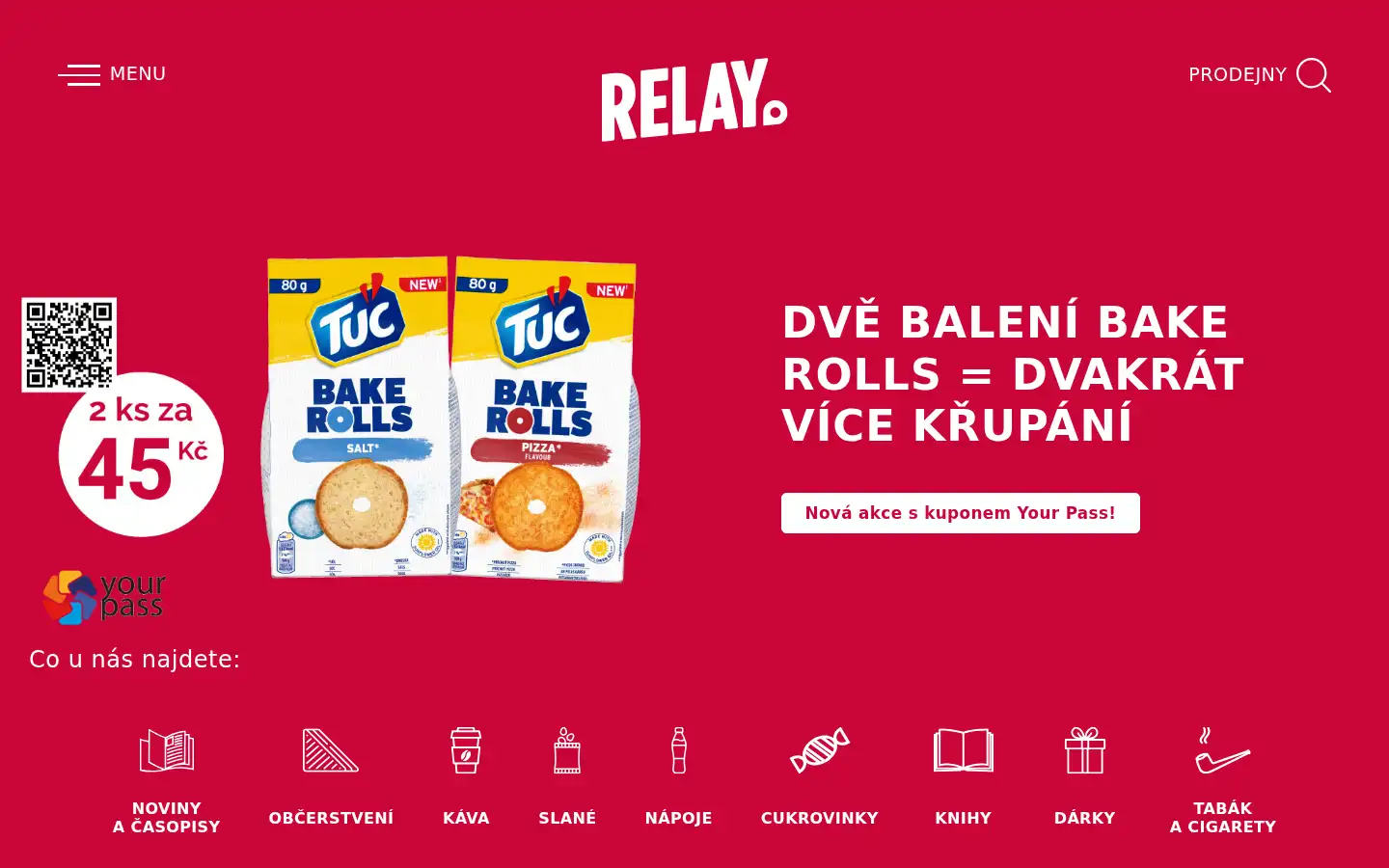 Screenshot of relay.cz