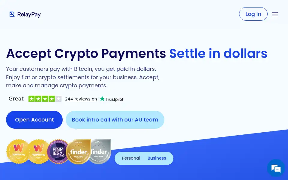 Screenshot of relaypay.io