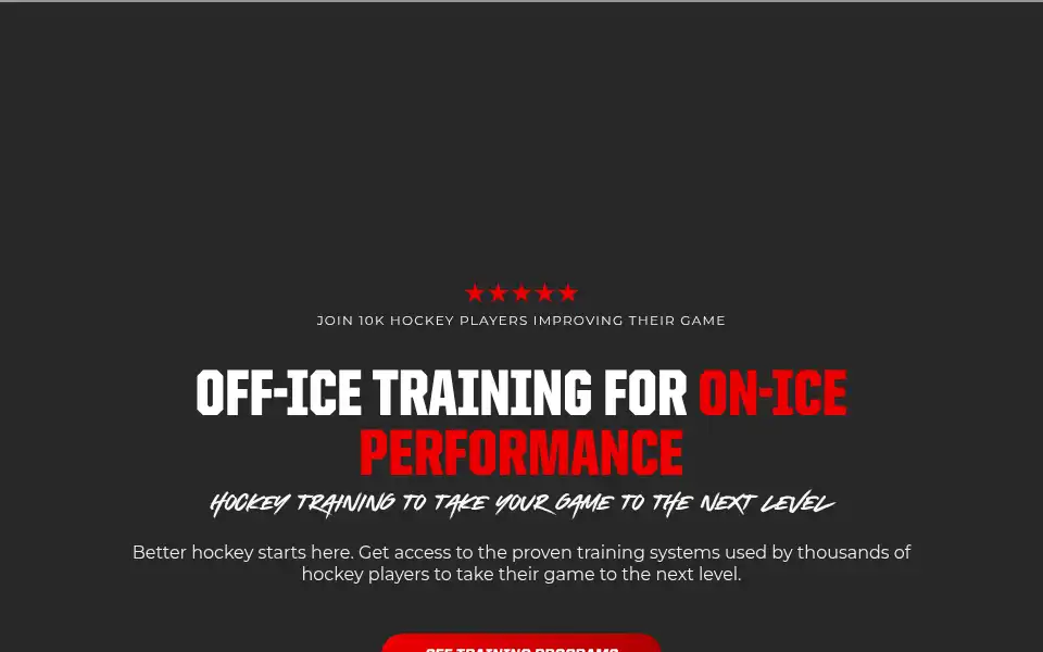 Screenshot of relentlesshockey.com