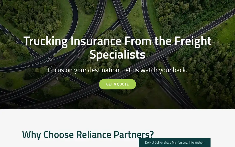 Screenshot of reliancepartners.com