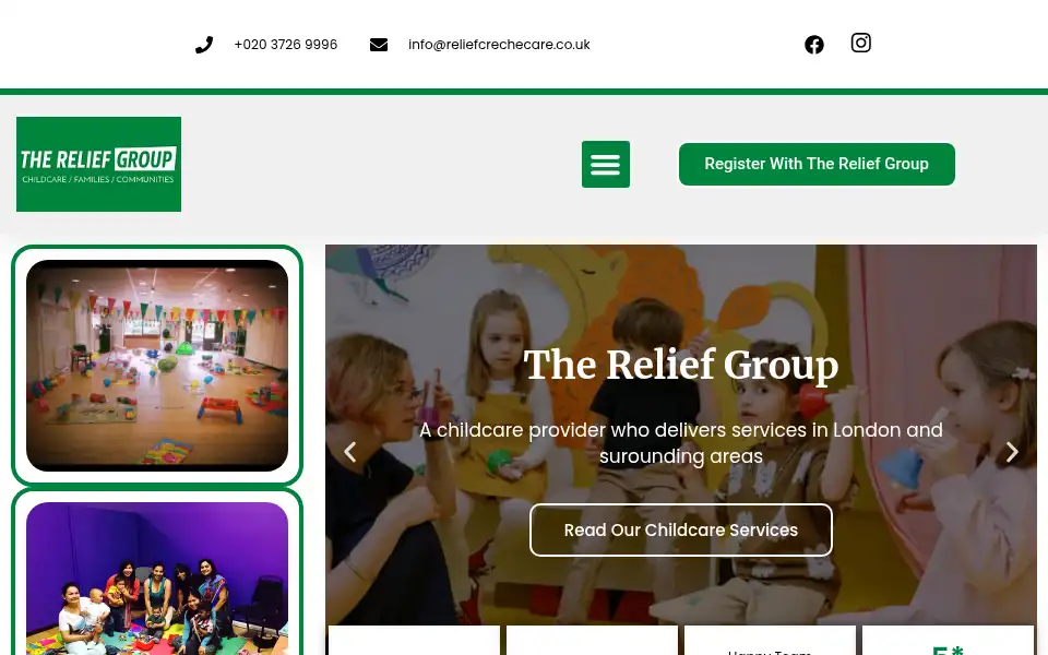 Screenshot of reliefcrechecare.co.uk