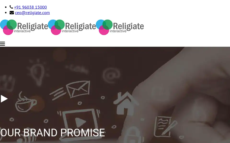 Screenshot of religiate.com
